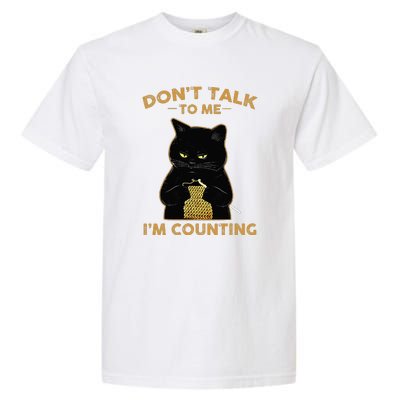 Cat Knits Don't Talk To Me I'm Counting Knitting Garment-Dyed Heavyweight T-Shirt