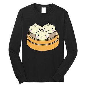 Cute Kawaii Dim Sum Dumplings Pork Bun Gift Idea For Foodie Long Sleeve Shirt