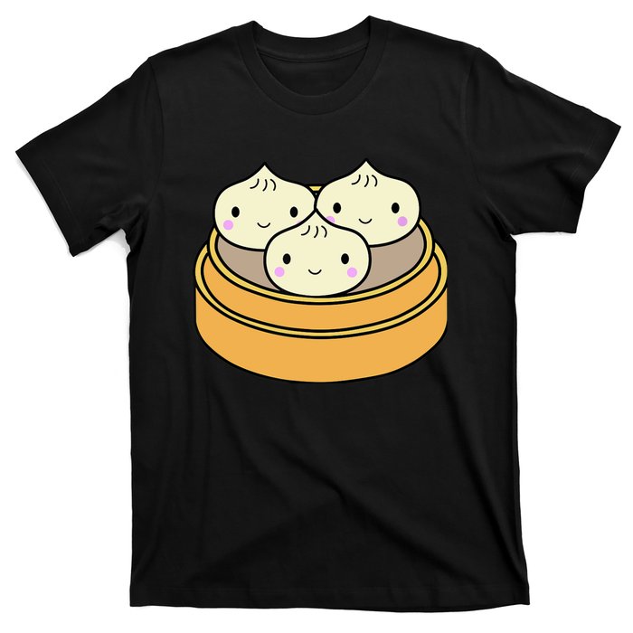 Cute Kawaii Dim Sum Dumplings Pork Bun Gift Idea For Foodie T-Shirt