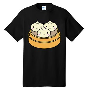 Cute Kawaii Dim Sum Dumplings Pork Bun Gift Idea For Foodie Tall T-Shirt