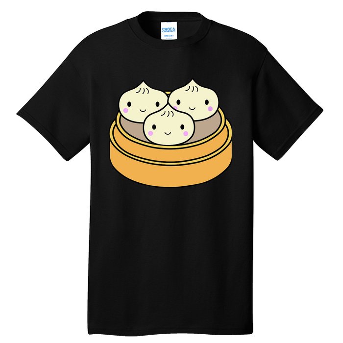 Cute Kawaii Dim Sum Dumplings Pork Bun Gift Idea For Foodie Tall T-Shirt