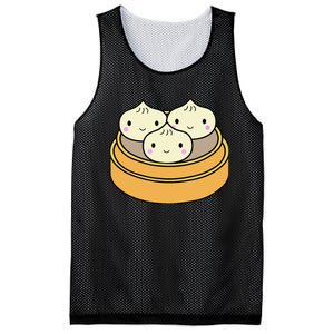 Cute Kawaii Dim Sum Dumplings Pork Bun Gift Idea For Foodie Mesh Reversible Basketball Jersey Tank