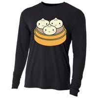 Cute Kawaii Dim Sum Dumplings Pork Bun Gift Idea For Foodie Cooling Performance Long Sleeve Crew