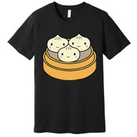 Cute Kawaii Dim Sum Dumplings Pork Bun Gift Idea For Foodie Premium T-Shirt