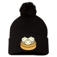 Cute Kawaii Dim Sum Dumplings Pork Bun Gift Idea For Foodie Pom Pom 12in Knit Beanie