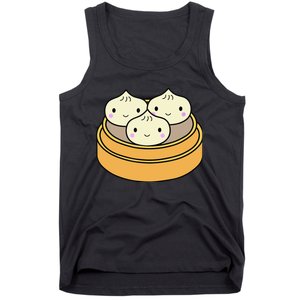 Cute Kawaii Dim Sum Dumplings Pork Bun Gift Idea For Foodie Tank Top