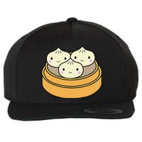 Cute Kawaii Dim Sum Dumplings Pork Bun Gift Idea For Foodie Wool Snapback Cap