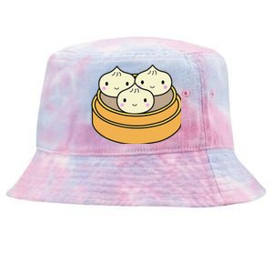 Cute Kawaii Dim Sum Dumplings Pork Bun Gift Idea For Foodie Tie-Dyed Bucket Hat