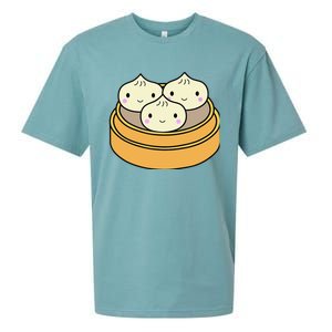 Cute Kawaii Dim Sum Dumplings Pork Bun Gift Idea For Foodie Sueded Cloud Jersey T-Shirt