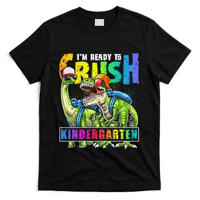 Crush Kindergarten Dinosaur Backpack Back To School T-Shirt