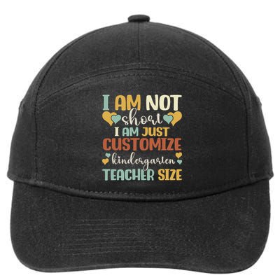 Custom Kindergarten End Of The Year Kindergarten Teacher Gift 7-Panel Snapback Hat