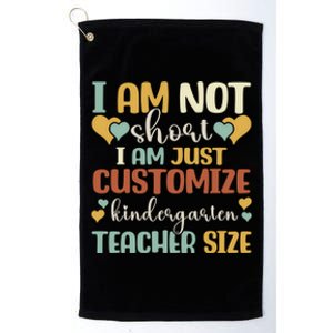 Custom Kindergarten End Of The Year Kindergarten Teacher Gift Platinum Collection Golf Towel