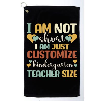 Custom Kindergarten End Of The Year Kindergarten Teacher Gift Platinum Collection Golf Towel