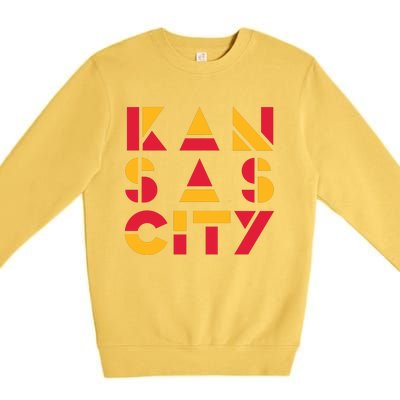 Cool Kansas Football Premium Crewneck Sweatshirt