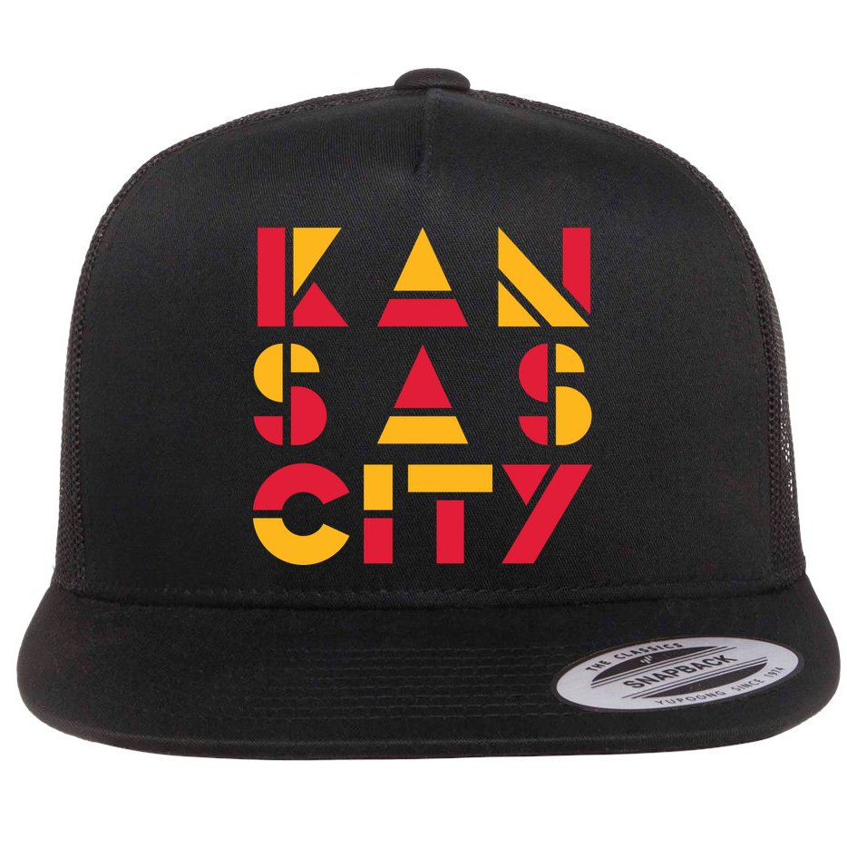 Cool Kansas Football Flat Bill Trucker Hat