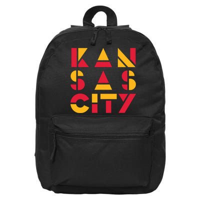 Cool Kansas Football 16 in Basic Backpack
