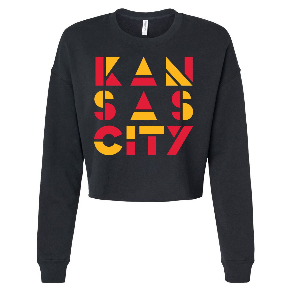 Cool Kansas Football Cropped Pullover Crew