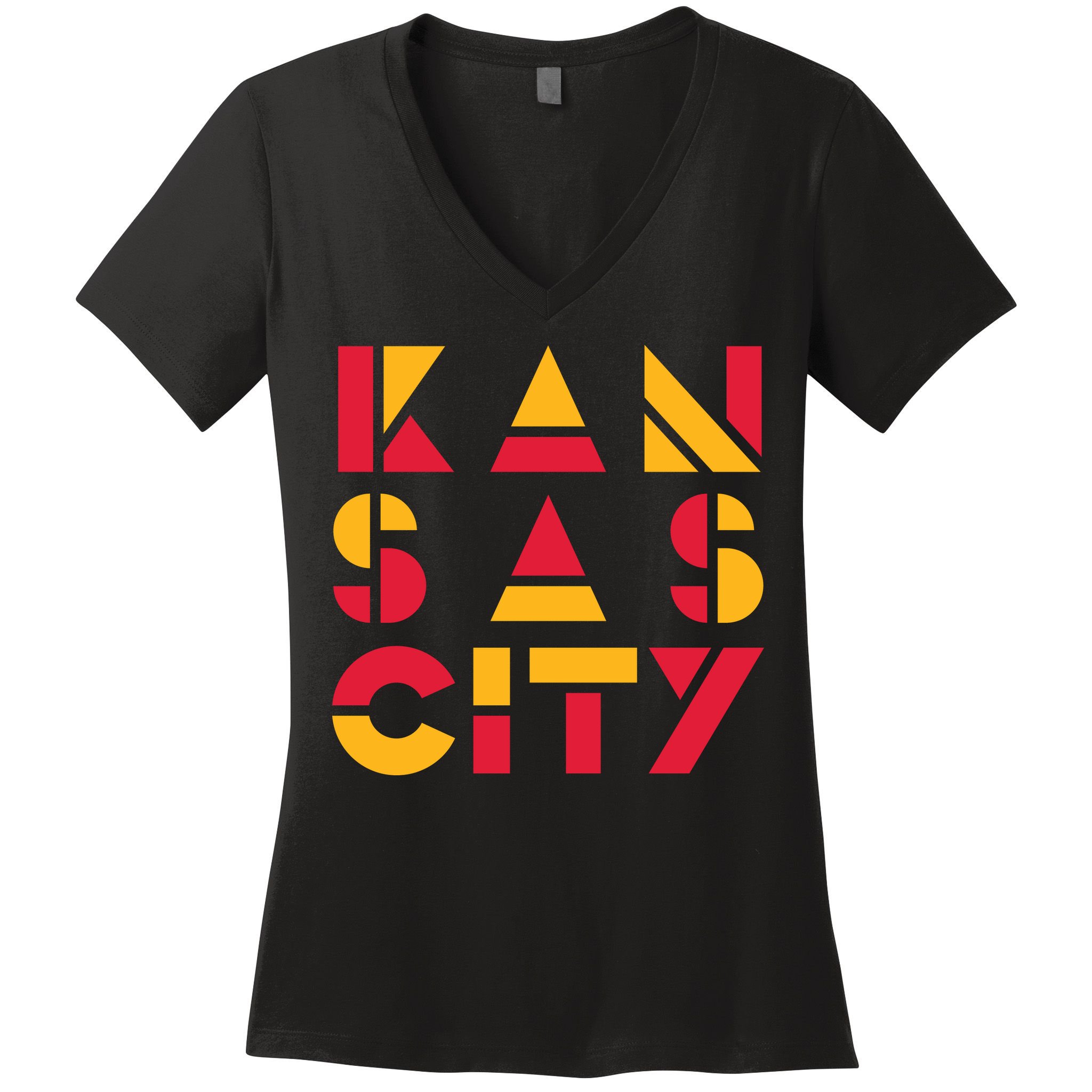 Cool Kansas Football Women's V-Neck T-Shirt