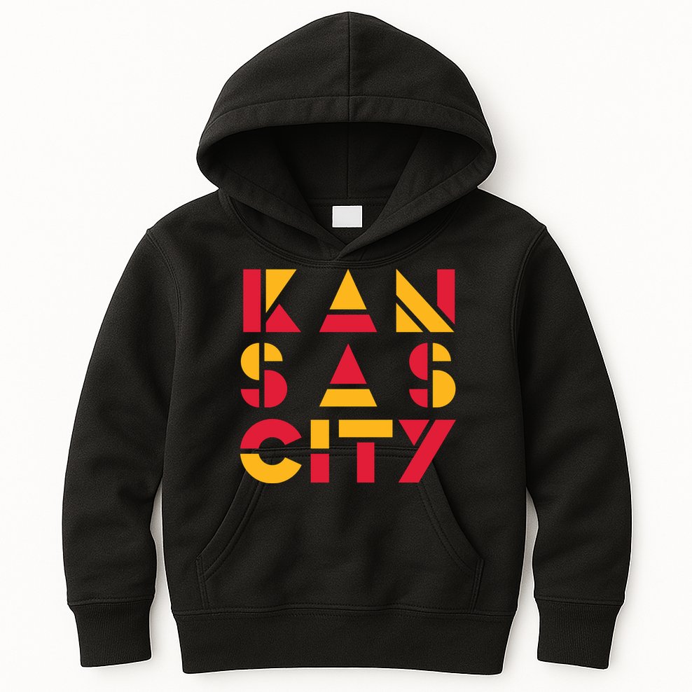 Cool Kansas Football Kids Hoodie