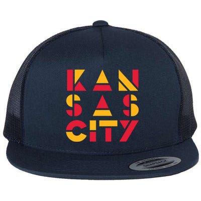 Cool Kansas Football Flat Bill Trucker Hat