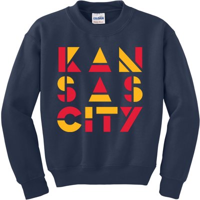 Cool Kansas Football Kids Sweatshirt