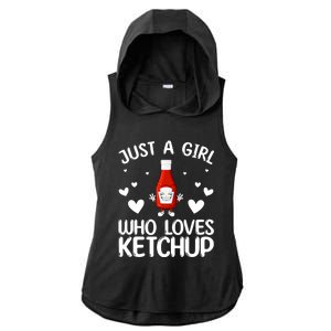 Cool Ketchup For Girls Kids Women Tomato Catsup Sauce Foodie Ladies PosiCharge Tri-Blend Wicking Draft Hoodie Tank