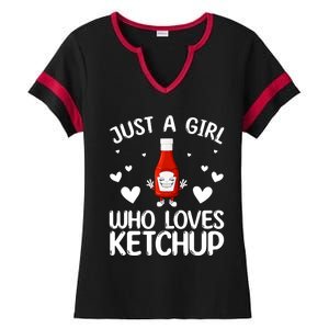 Cool Ketchup For Girls Kids Women Tomato Catsup Sauce Foodie Ladies Halftime Notch Neck Tee