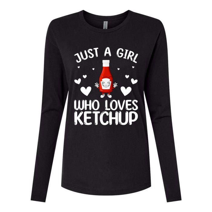 Cool Ketchup For Girls Kids Women Tomato Catsup Sauce Foodie Womens Cotton Relaxed Long Sleeve T-Shirt