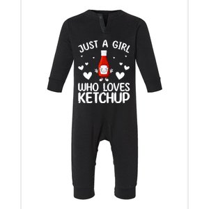 Cool Ketchup For Girls Kids Women Tomato Catsup Sauce Foodie Infant Fleece One Piece