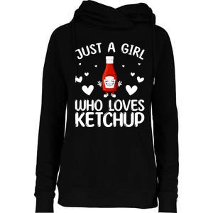 Cool Ketchup For Girls Kids Women Tomato Catsup Sauce Foodie Womens Funnel Neck Pullover Hood