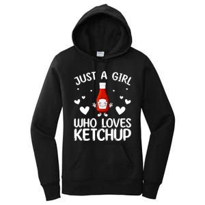 Cool Ketchup For Girls Kids Women Tomato Catsup Sauce Foodie Women's Pullover Hoodie