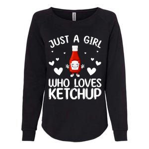 Cool Ketchup For Girls Kids Women Tomato Catsup Sauce Foodie Womens California Wash Sweatshirt