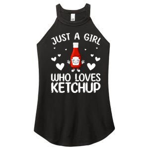 Cool Ketchup For Girls Kids Women Tomato Catsup Sauce Foodie Women's Perfect Tri Rocker Tank