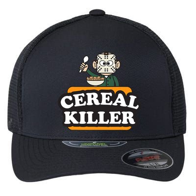 Cereal Killer Food Pun Humor Costume Funny Halloween Flexfit Unipanel Trucker Cap