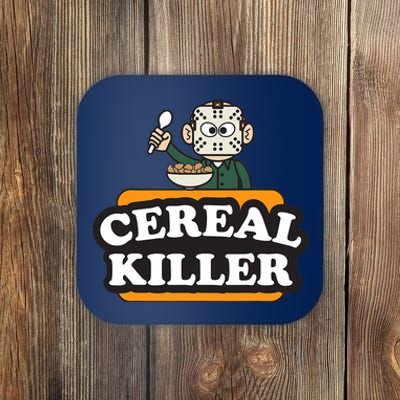 Cereal Killer Food Pun Humor Costume Funny Halloween Coaster