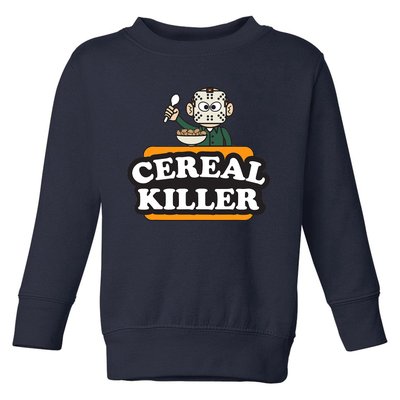 Cereal Killer Food Pun Humor Costume Funny Halloween Toddler Sweatshirt