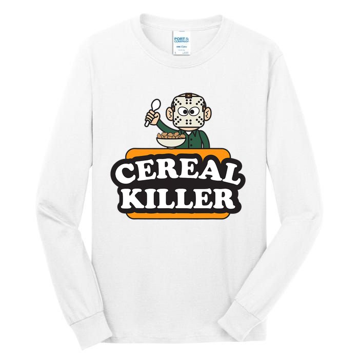 Cereal Killer Food Pun Humor Costume Funny Halloween Tall Long Sleeve T-Shirt