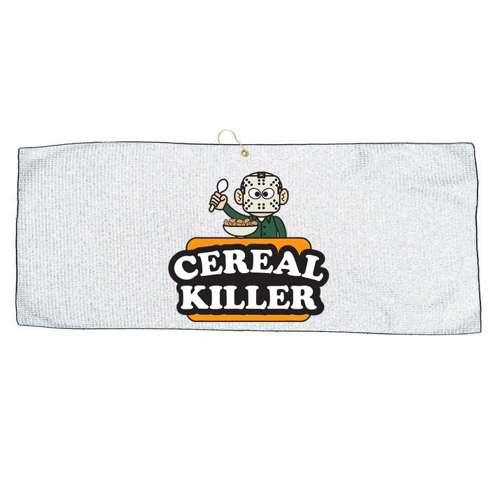 Cereal Killer Food Pun Humor Costume Funny Halloween Large Microfiber Waffle Golf Towel