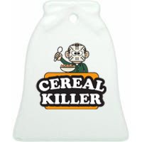 Cereal Killer Food Pun Humor Costume Funny Halloween Ceramic Bell Ornament