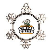 Cereal Killer Food Pun Humor Costume Funny Halloween Metallic Star Ornament