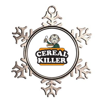 Cereal Killer Food Pun Humor Costume Funny Halloween Metallic Star Ornament