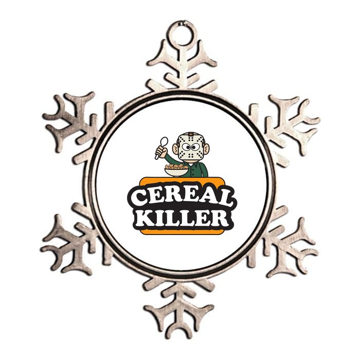 Cereal Killer Food Pun Humor Costume Funny Halloween Metallic Star Ornament