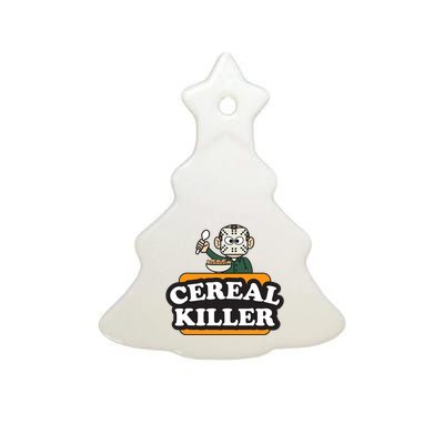 Cereal Killer Food Pun Humor Costume Funny Halloween Ceramic Tree Ornament