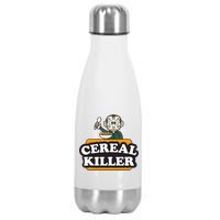 Cereal Killer Food Pun Humor Costume Funny Halloween Stainless Steel Insulated Water Bottle