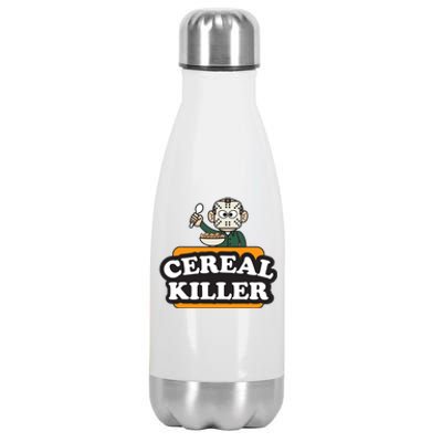 Cereal Killer Food Pun Humor Costume Funny Halloween Stainless Steel Insulated Water Bottle