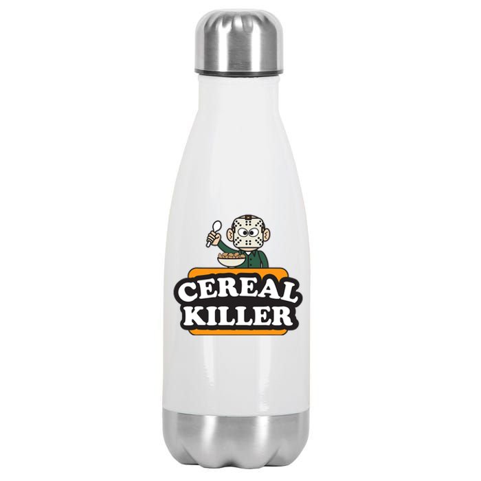 Cereal Killer Food Pun Humor Costume Funny Halloween Stainless Steel Insulated Water Bottle