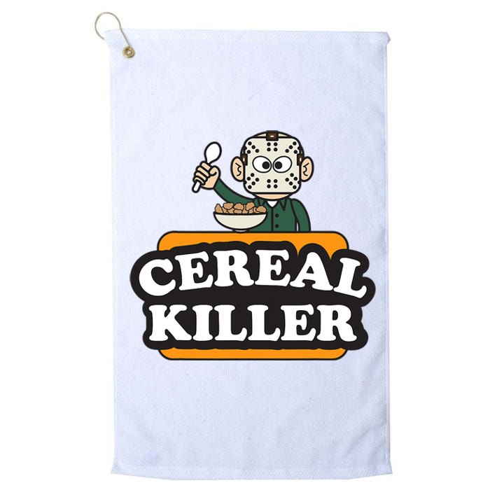 Cereal Killer Food Pun Humor Costume Funny Halloween Platinum Collection Golf Towel