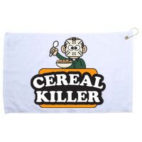 Cereal Killer Food Pun Humor Costume Funny Halloween Grommeted Golf Towel