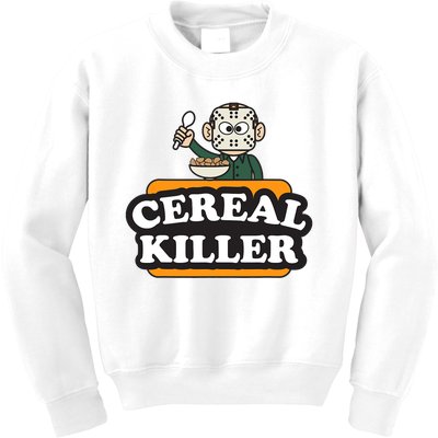 Cereal Killer Food Pun Humor Costume Funny Halloween Kids Sweatshirt