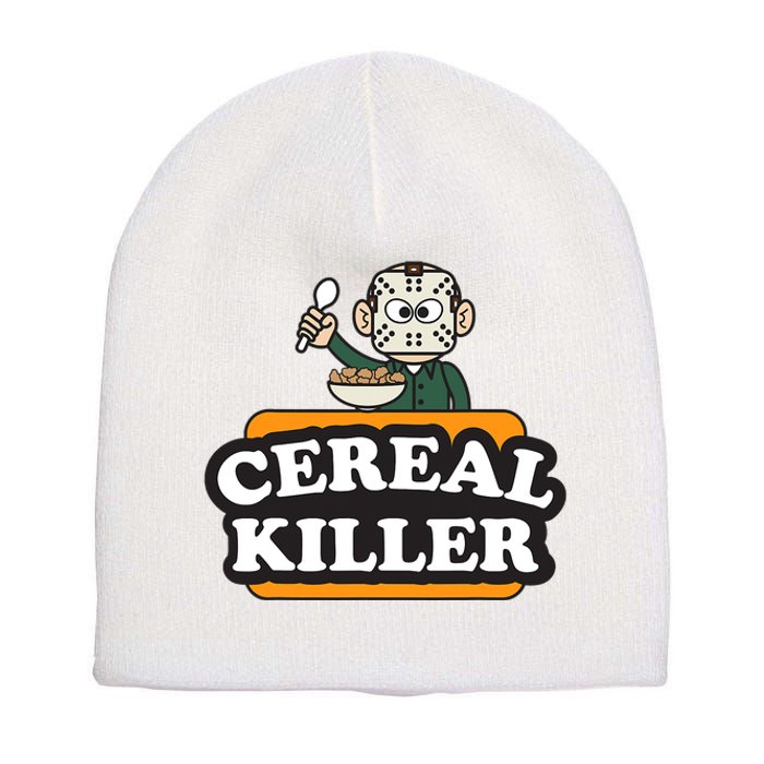 Cereal Killer Food Pun Humor Costume Funny Halloween Short Acrylic Beanie